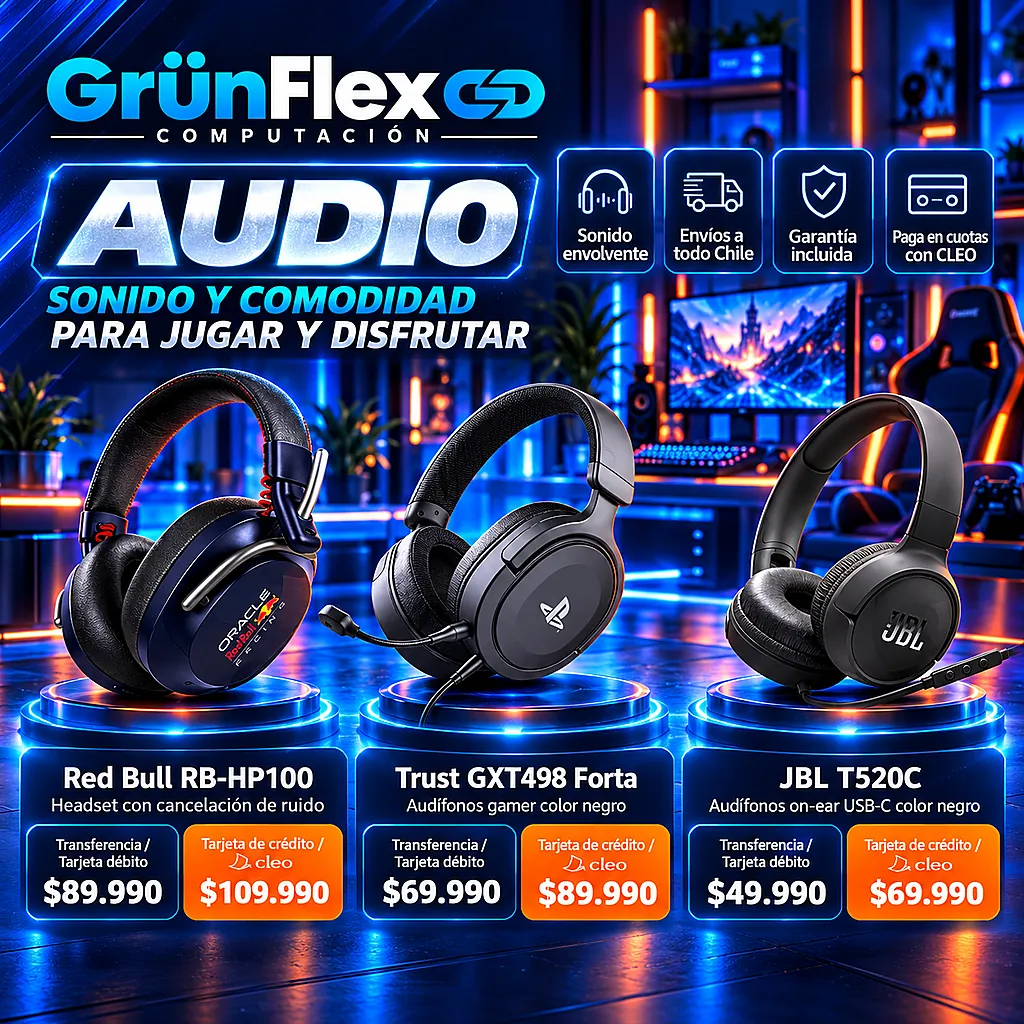 Audio GrünFlex: sonido y comodidad para jugar y disfrutar