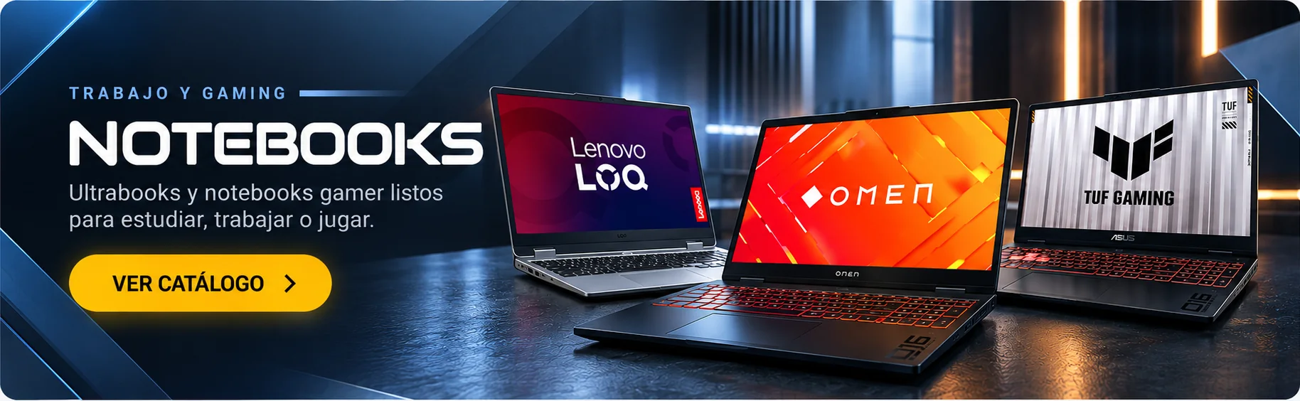 Notebooks gamer GrünFlex para estudiar y jugar